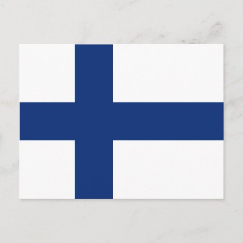 Finland Flag Postcard