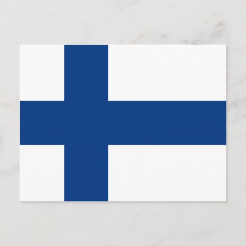 Finland Flag Postcard