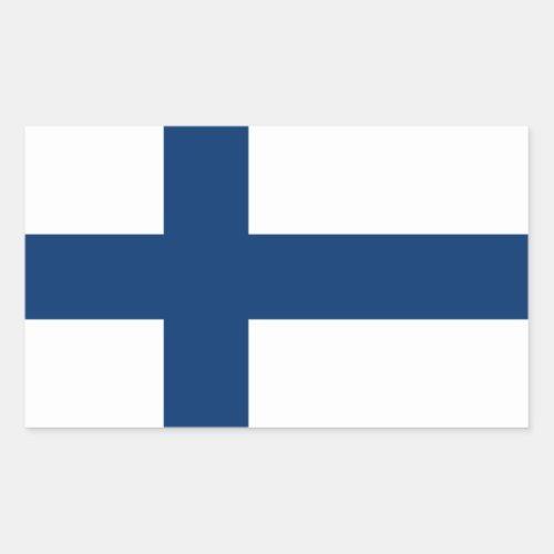 Finland Flag Rectangular Sticker