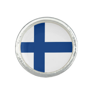 Finland flag ring
