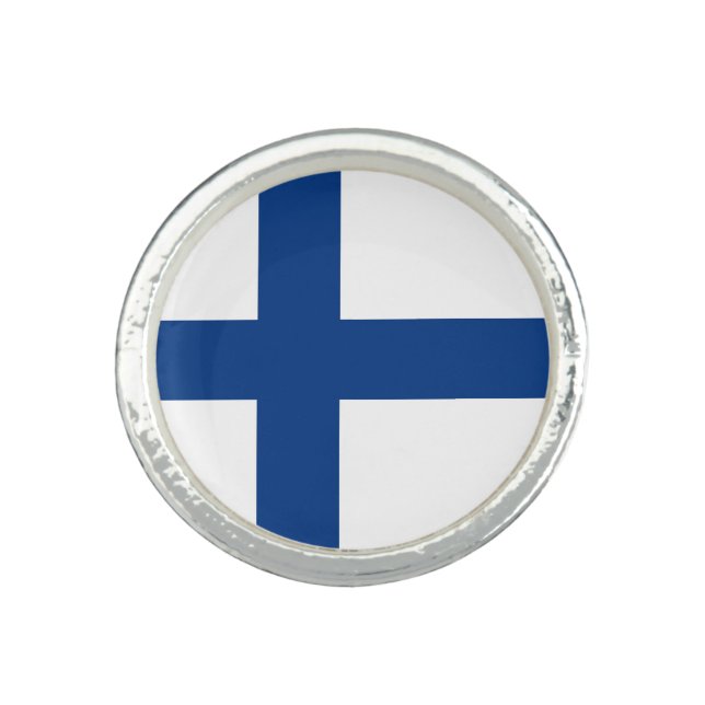 Finland flag ring (Front)