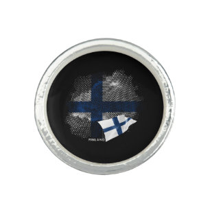 Finland flag ring