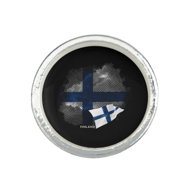 Finland flag ring (Front)