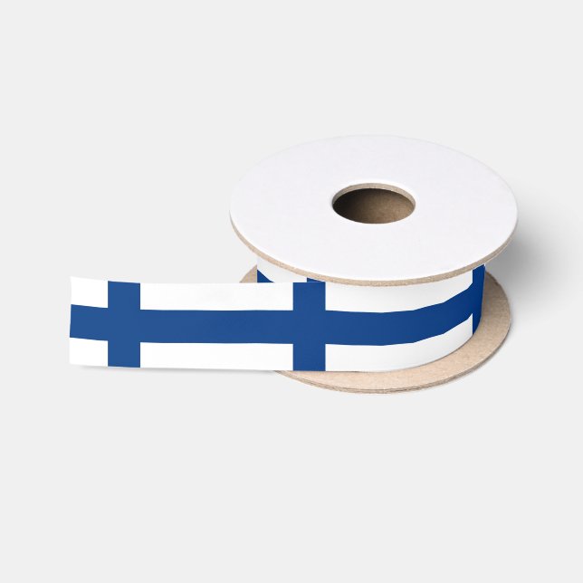 Finland Flag Satin Ribbon (Spool)
