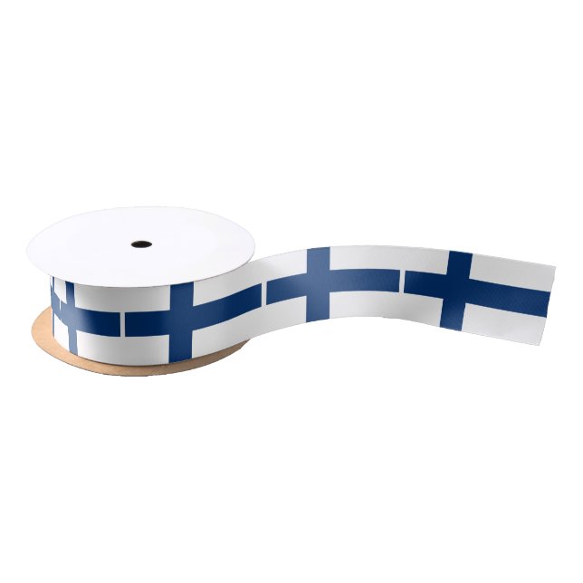 Finland Flag Satin Ribbon (Spool)