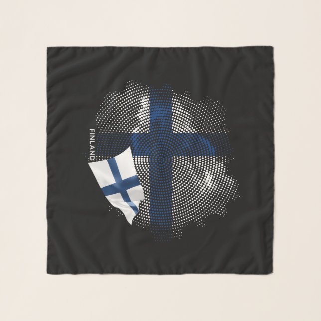 Finland flag scarf (Front (Horizontal))