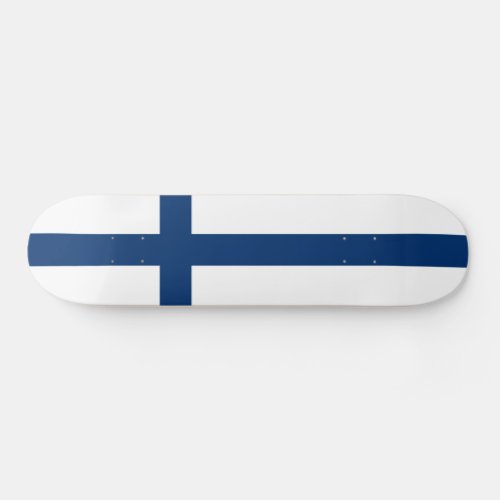 Finland Flag Skateboard