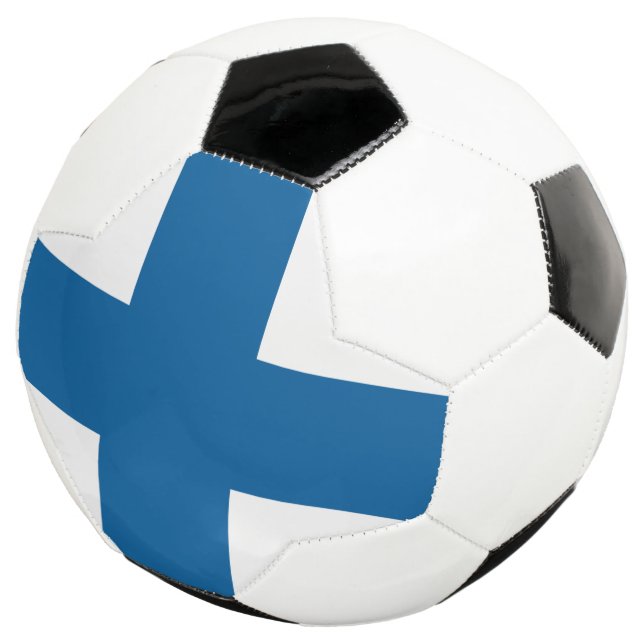 Finland Flag Soccer Ball (Three Quarter)