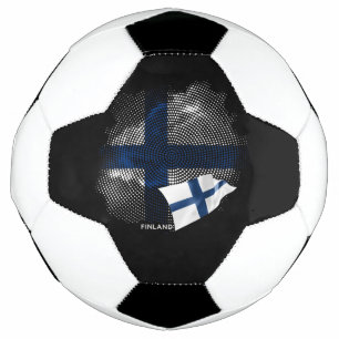 Finland flag soccer ball