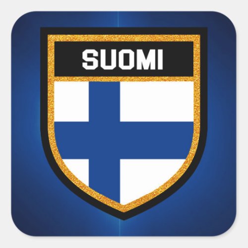 Finland Flag Square Sticker