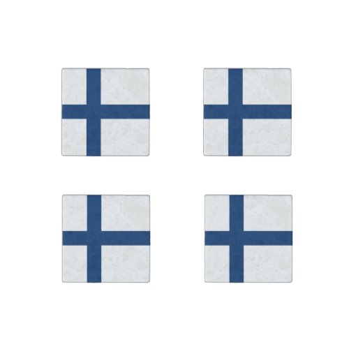 Finland Flag Stone Magnet