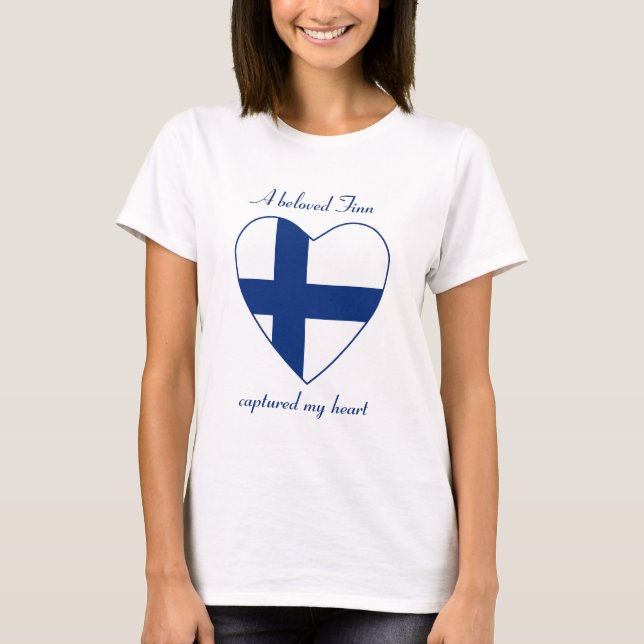 Finland Flag Sweetheart T-Shirt (Front)