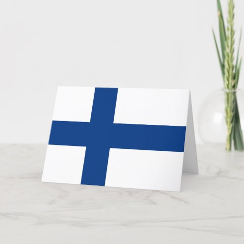 Finland flag thank you card