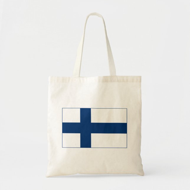 Finland Flag Tote Bag (Front)