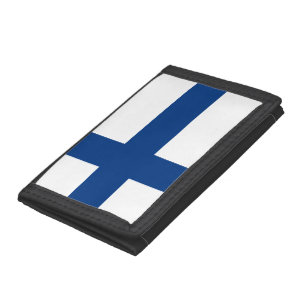 Finland Flag Trifold Wallet