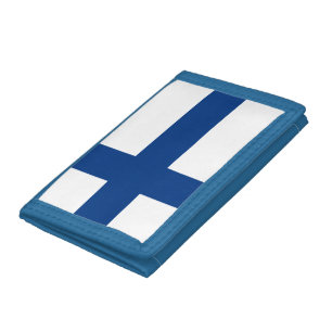 Finland Flag Trifold Wallet