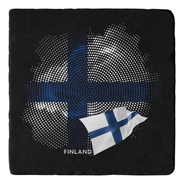 Finland flag trivet (Front)