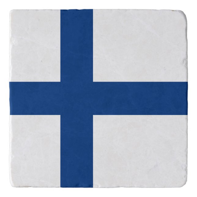 Finland flag trivet (Front)