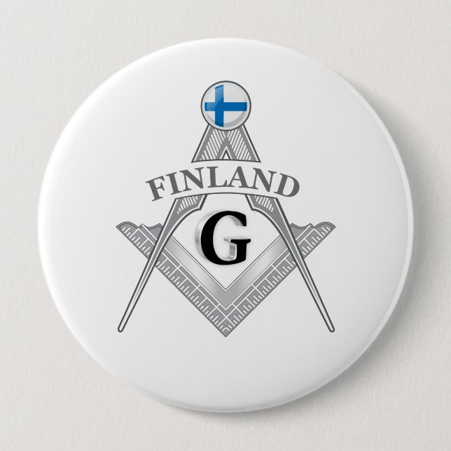 Finland freemasonry sign button (Front)