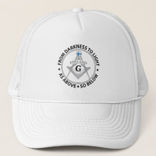 Finland freemasonry sign trucker hat