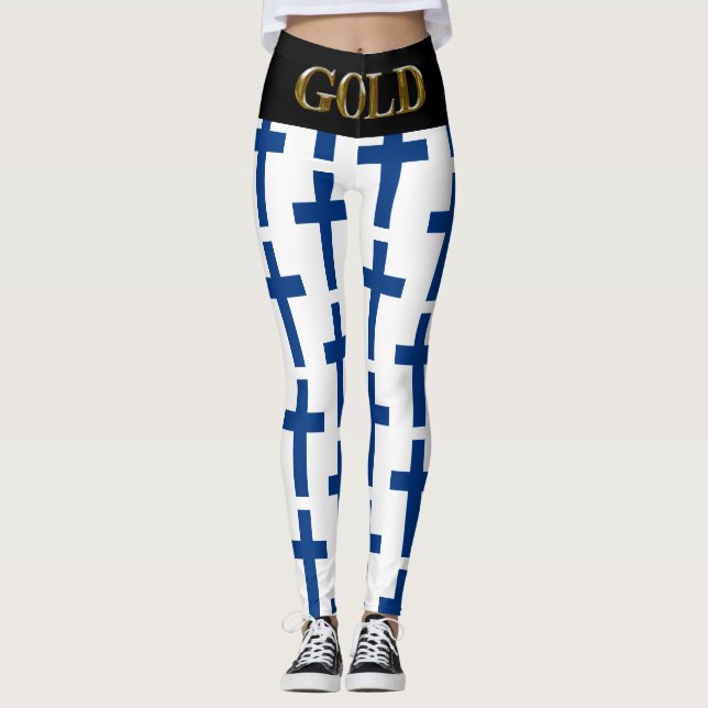 FINLAND GOLD    LEGGINGS (Front)