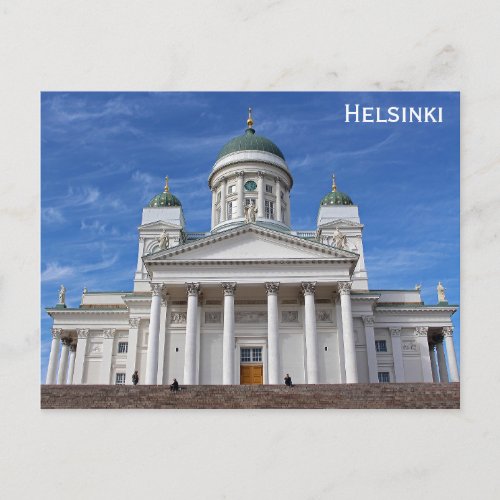 Finland Helsinki Cathedral Travel Photo Postcard