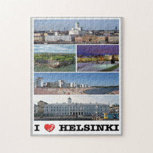 Finland - Helsinki - Helsingfors - I Love - Jigsaw Puzzle