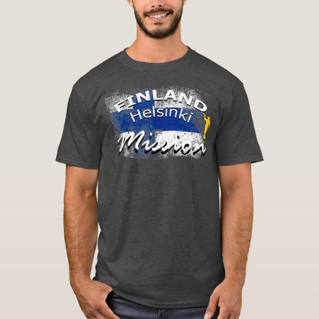 Finland Helsinki Mormon LDS Mission Missionary T-Shirt (Front)