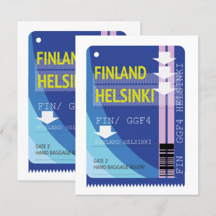 Finland Helsinki travel ticket
