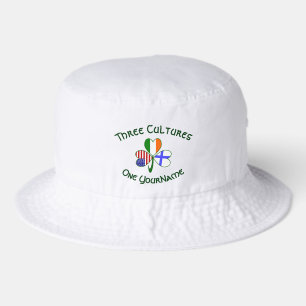 Finland Ireland USA Shamrock Flag Personalized Bucket Hat