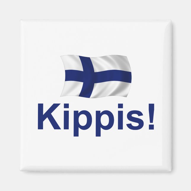 Finland Kippis! (Cheers!) Magnet (Front)