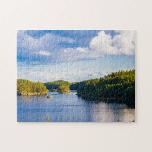 Finland lake at summer jigsaw puzzle