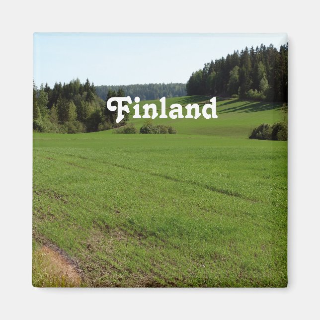 Finland Landscape Magnet (Front)