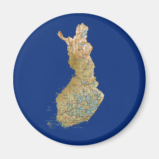 Finland Map Magnet