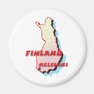 Finland Map Magnet