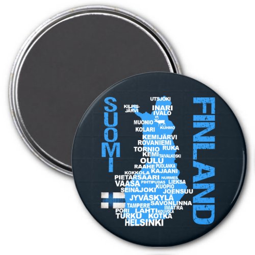FINLAND MAP magnet