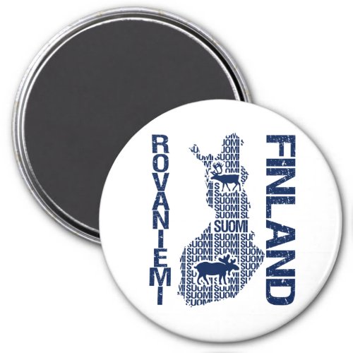 FINLAND MAP magnet _ Rovaniemi