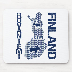 FINLAND MAP mousepad - Rovaniemi