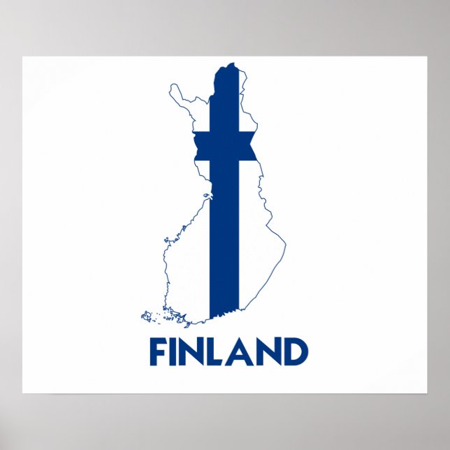 FINLAND MAP POSTER (Front)