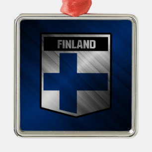 Finland Metal Ornament