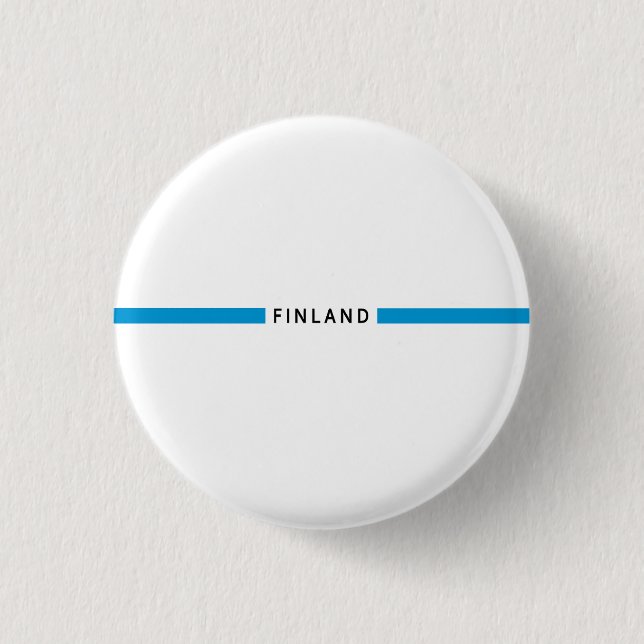 Finland minimalistic flag button (Front)
