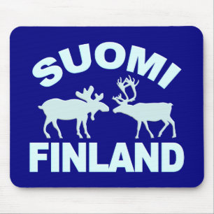 Finland Moose & Reindeer mousepad