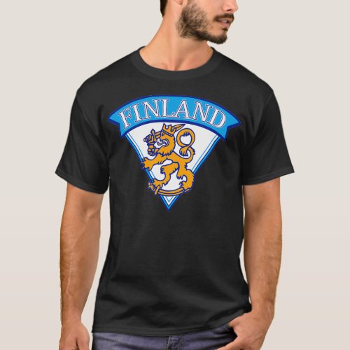 Finland National Ice Hockey T_Shirt