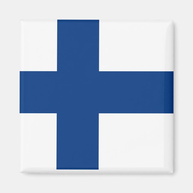 Finland National World Flag Magnet (Front)