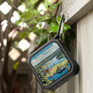 Finland Nature Illustration Bluetooth Speaker