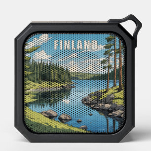 Finland Nature Illustration Bluetooth Speaker