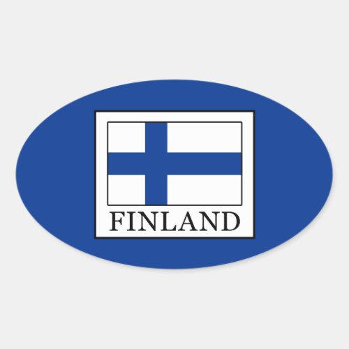 Finland Oval Sticker