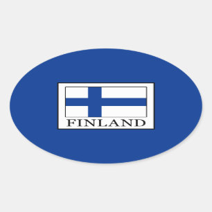 Finland Oval Sticker