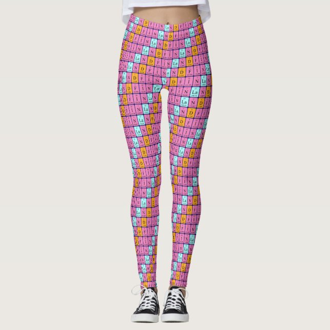 Finland periodic table patriotic leggings 10 (Front)
