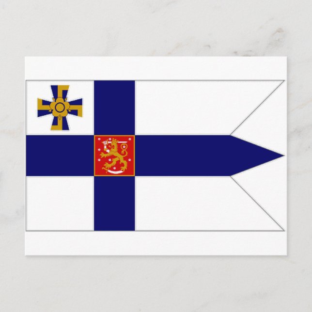 Finland President Flag Postcard (Front)